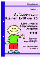 Aufgaben 1x1 der 20 - Level 3 - Variation 1 d.pdf